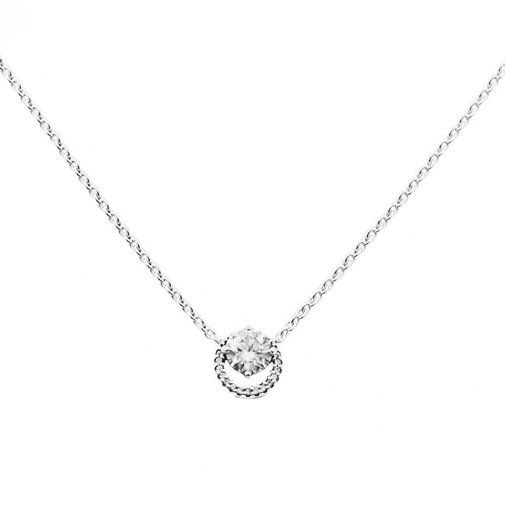 Crystals Sparkling Round Halo Pendant Collier For Women Man Necklace For Girls 925 Silver Chains Heart Choker Original Jewelry
Crystals Sparkling Round Halo Pendant Collier For Women Man Necklace For Girls 925 Silver Chains Heart Choker Original Jewelry