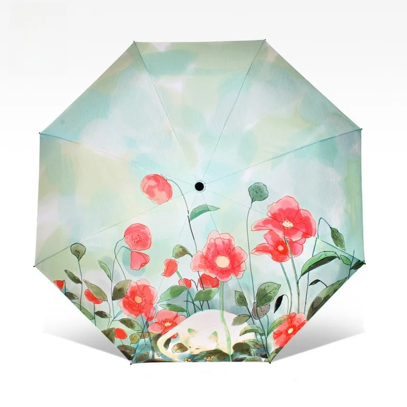 Creative Black Glue Umbrella Uv Protection Sunny Umbrella Three Fold Sunscreen Small Black Umbrella
Creative Black Glue Umbrella Uv Protection Sunny Umbrella Three Fold Sunscreen Small Black Umbrella