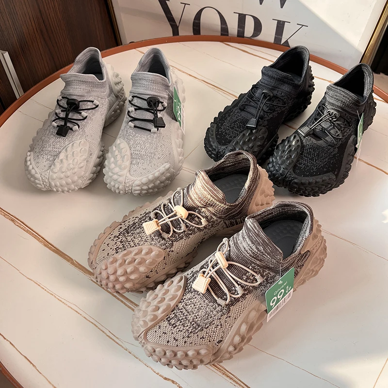 Men's Spring Summer Knitted Rubber Sole Sports Casual Shoes Low Cut Comfortable Breathable Slip-On Trendy Flat Heel round Toe
Men's Spring Summer Knitted Rubber Sole Sports Casual Shoes Low Cut Comfortable Breathable Slip-On Trendy Flat Heel round Toe