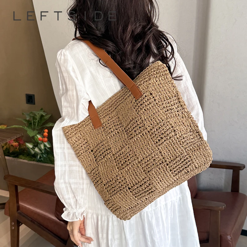 Women's Straw Woven Patchwork Tote Bag Vacation Casual Aesthetic Daily Beach Shoulder Tote Bags 2026 Summer New Travel Handbags
Women's Straw Woven Patchwork Tote Bag Vacation Casual Aesthetic Daily Beach Shoulder Tote Bags 2026 Summer New Travel Handbags
