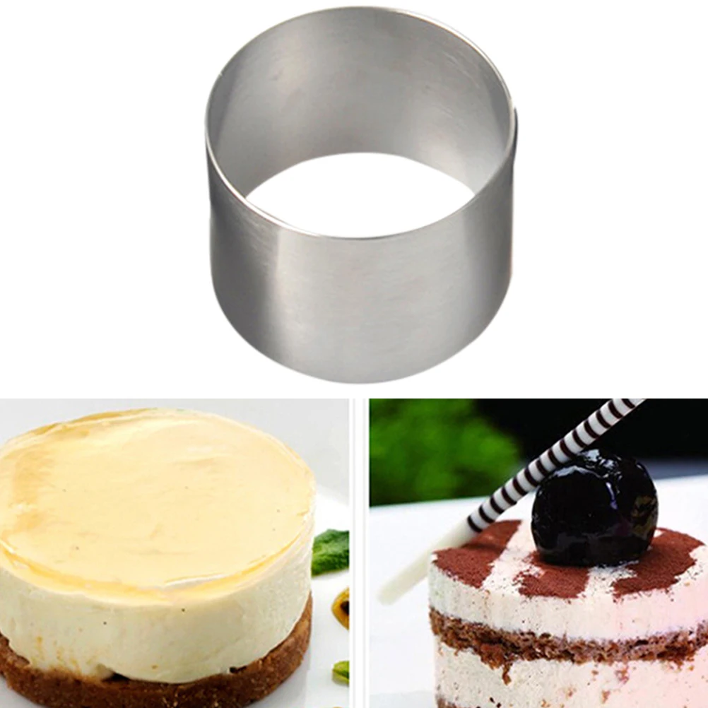 Stainless Steel Cake Mold 2 Inch Round Mousse Biscuit Dessert Mold Professional Food Grade Baking Kitchen Tool 5x5x3.8cm
Stainless Steel Cake Mold 2 Inch Round Mousse Biscuit Dessert Mold Professional Food Grade Baking Kitchen Tool 5x5x3.8cm