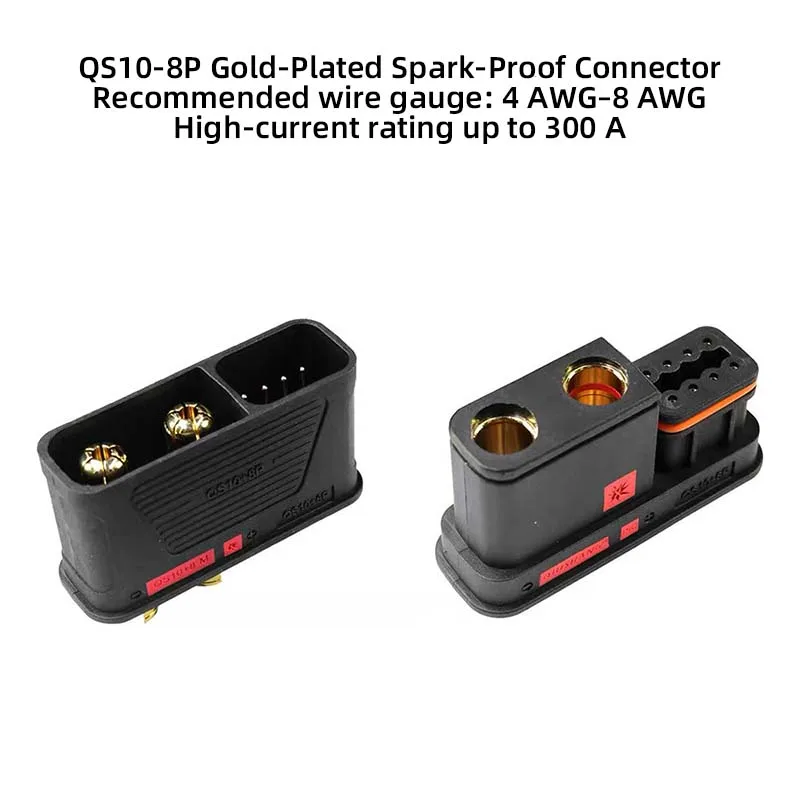 QS10+8P High-Current, High-Temperature-Resistant, Spark-Proof Connector, 2+8 Integrated
QS10+8P High-Current, High-Temperature-Resistant, Spark-Proof Connector, 2+8 Integrated