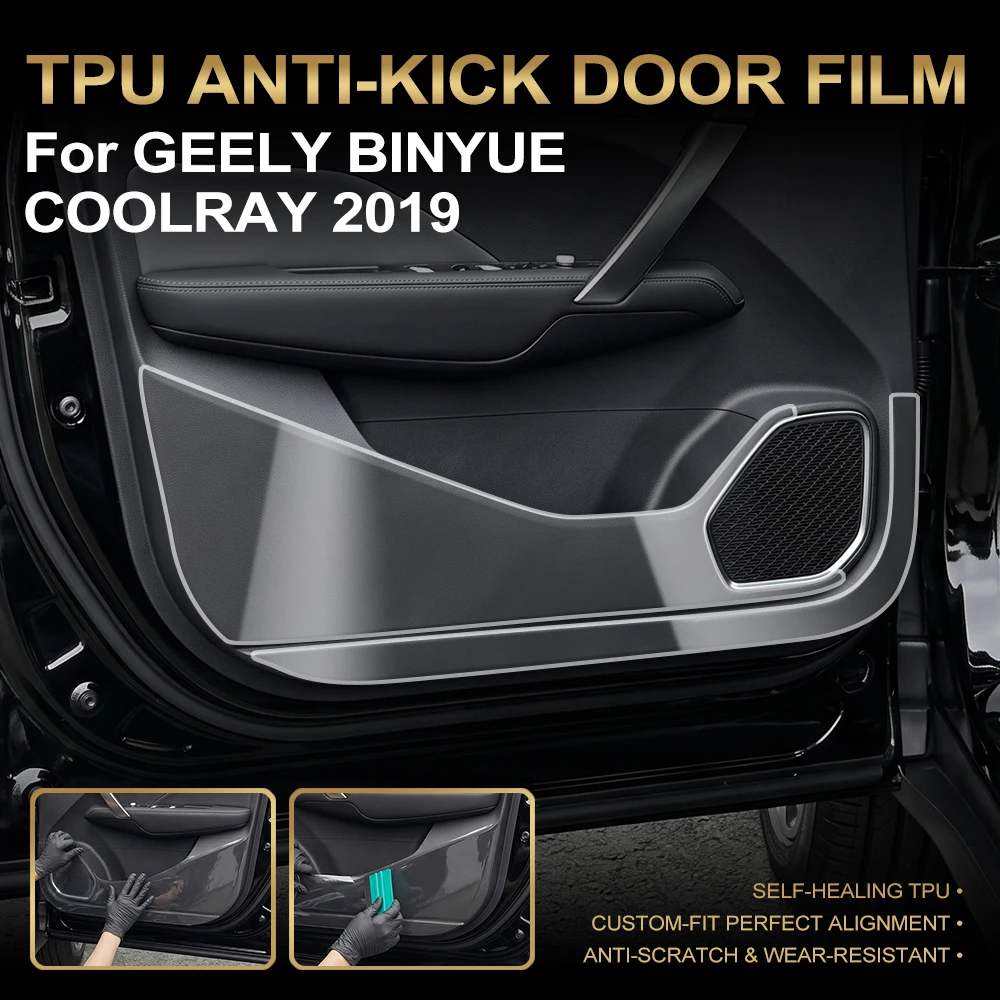 Self‑Healing TPU Car Door Anti Kick Pad For Geely Binyue/Coolray 2019 Anti‑Scratch Inner Side Door Panel Edge Protection Film
Self‑Healing TPU Car Door Anti Kick Pad For Geely Binyue/Coolray 2019 Anti‑Scratch Inner Side Door Panel Edge Protection Film