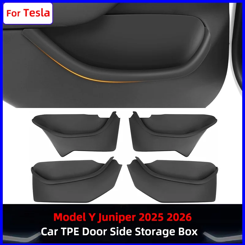 4PCS Door Side Storage Box for Tesla Model Y Juniper 2025 2026 Car TPE Front & Rear Door Pocket Inner Organizer Trays Full Cover
4PCS Door Side Storage Box for Tesla Model Y Juniper 2025 2026 Car TPE Front & Rear Door Pocket Inner Organizer Trays Full Cover