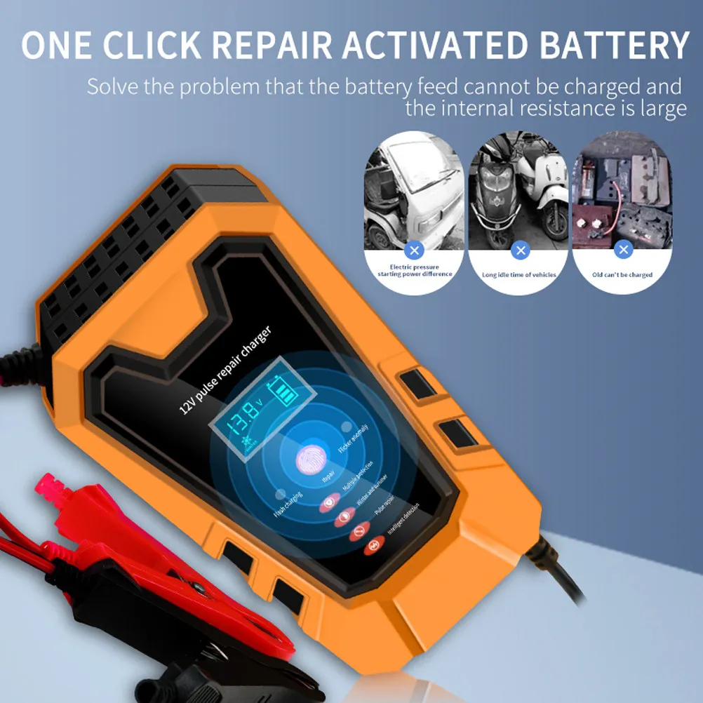 Car Battery Charger 12V 6A Automatic Smart Digital Display Battery Maintainer Trickle Charger for Auto Motorcycle Truck Vehicles
Car Battery Charger 12V 6A Automatic Smart Digital Display Battery Maintainer Trickle Charger for Auto Motorcycle Truck Vehicles