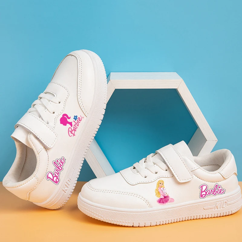 Barbied Girl Sneakers New Cartoon Anime Pattern Sports Shoes Casual Board Shoes Leather Soft Soled Small White Shoes Footwear
Barbied Girl Sneakers New Cartoon Anime Pattern Sports Shoes Casual Board Shoes Leather Soft Soled Small White Shoes Footwear