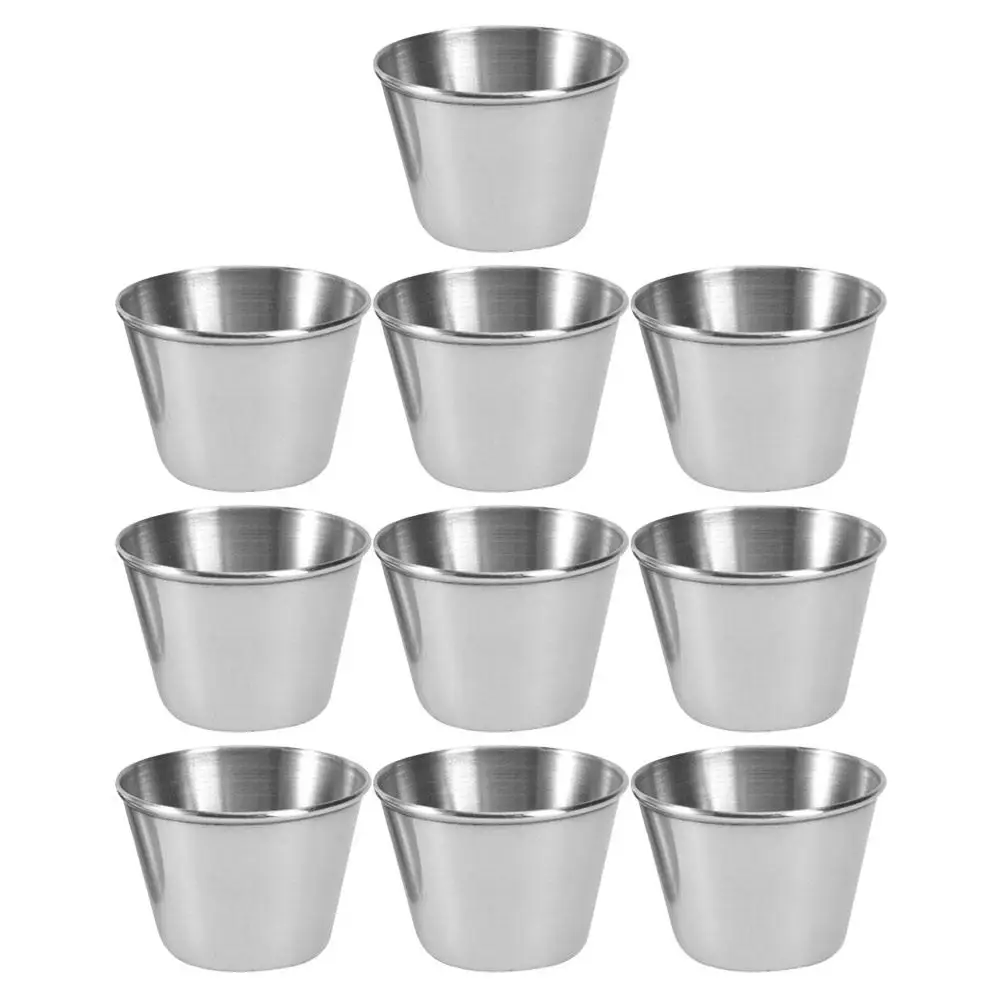 304 Sauce Cups Stainless Steel Condiment Holder for Kitchen BBQ Picnic Tomato Seasoning Bowl Dispenser Container
304 Sauce Cups Stainless Steel Condiment Holder for Kitchen BBQ Picnic Tomato Seasoning Bowl Dispenser Container