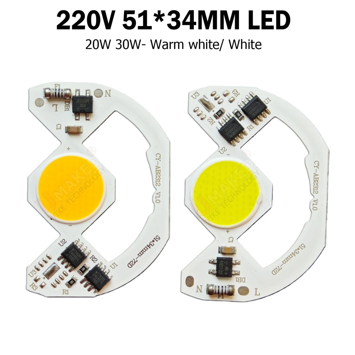 10 шт. 51x34 мм 220В светодиодный COB-чип для точечных светильников, 20Вт 30Вт, теплый белый 6000К, на алюминиевой плате PCB, для самостоятельной сборки, для внутреннего освещения
10 шт. 51x34 мм 220В светодиодный COB-чип для точечных светильников, 20Вт 30Вт, теплый белый 6000К, на алюминиевой плате PCB, для самостоятельной сборки, для внутреннего освещения