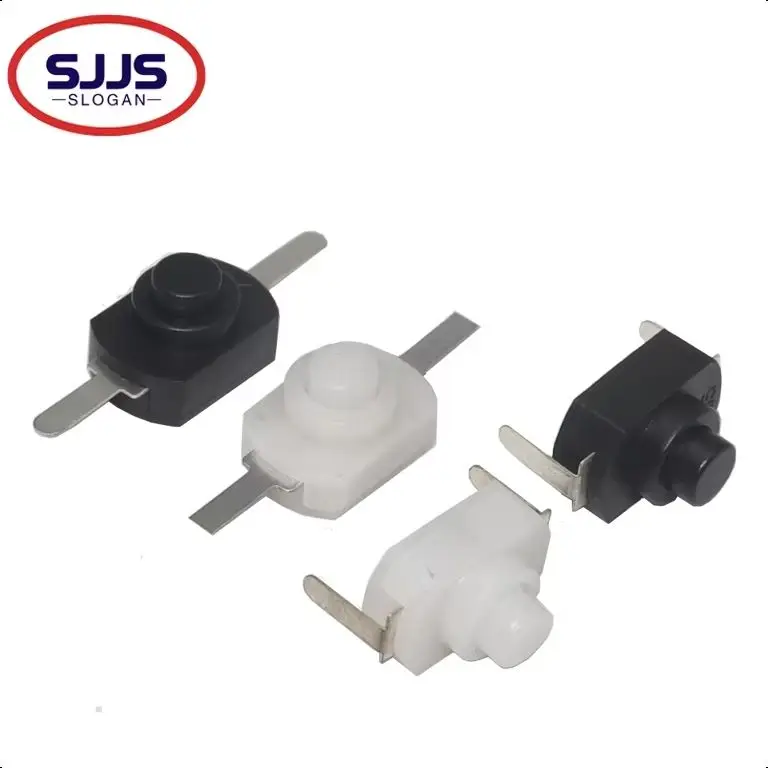 【50-10PCS】1288BM Push Button Switch Black White Flashlight Switches Bent Feet Flat Foot 1288 BM 16340 1208YD ON-OFF
【50-10PCS】1288BM Push Button Switch Black White Flashlight Switches Bent Feet Flat Foot 1288 BM 16340 1208YD ON-OFF