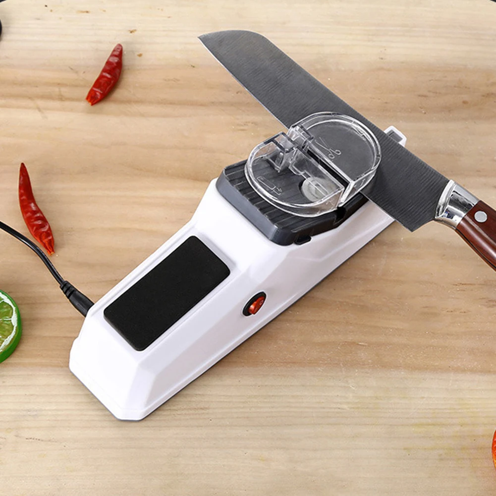 Rechargeable Electric Knife Sharpener Professional Fast Sharpening Tool for Kitchen Knives Scissors
Rechargeable Electric Knife Sharpener Professional Fast Sharpening Tool for Kitchen Knives Scissors