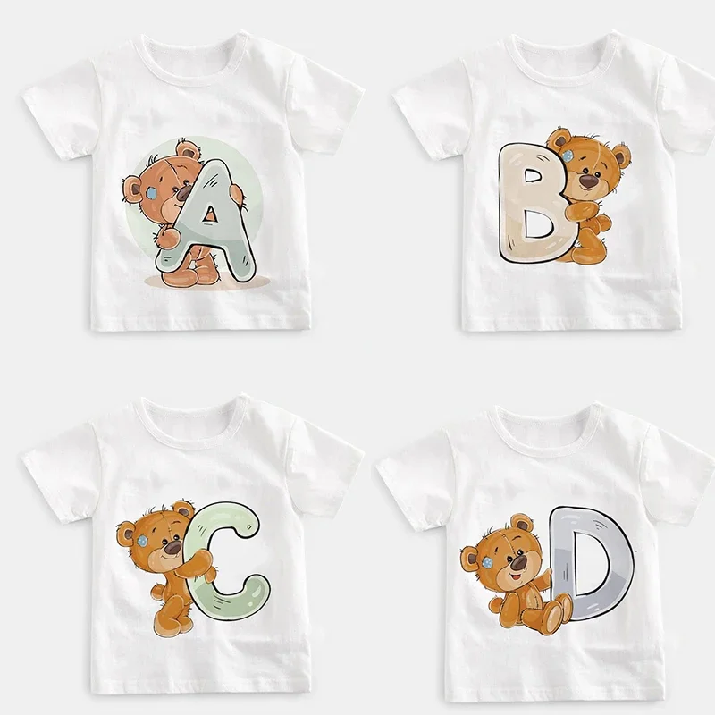 Personalized Birthday A-Z Shirt Initial With Name T-Shirt Wild Tee Boys Birthday Party T Shirt Cute Bear Clothes Kids Gifts Tops
Personalized Birthday A-Z Shirt Initial With Name T-Shirt Wild Tee Boys Birthday Party T Shirt Cute Bear Clothes Kids Gifts Tops