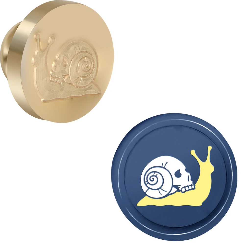 Snail and Skull Wax Seal Stamp Diy Craft Supplies Scrapbooking Christmas Wedding Invitation for Decoration Wine Bags, Notebooks
Snail and Skull Wax Seal Stamp Diy Craft Supplies Scrapbooking Christmas Wedding Invitation for Decoration Wine Bags, Notebooks