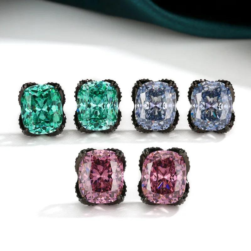 Jewelry with copper base and gold plating, bird's nest cut, niche versatile black gold stud earrings, female main stone 10*12
Jewelry with copper base and gold plating, bird's nest cut, niche versatile black gold stud earrings, female main stone 10*12