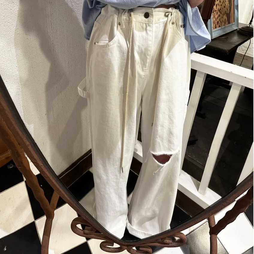 Stylish Loose Fit Dragging Floor Pure Color Jeans Casual High Waist Straight Leg Jeans Asymmetric Long Pants Cotton Denim
Stylish Loose Fit Dragging Floor Pure Color Jeans Casual High Waist Straight Leg Jeans Asymmetric Long Pants Cotton Denim