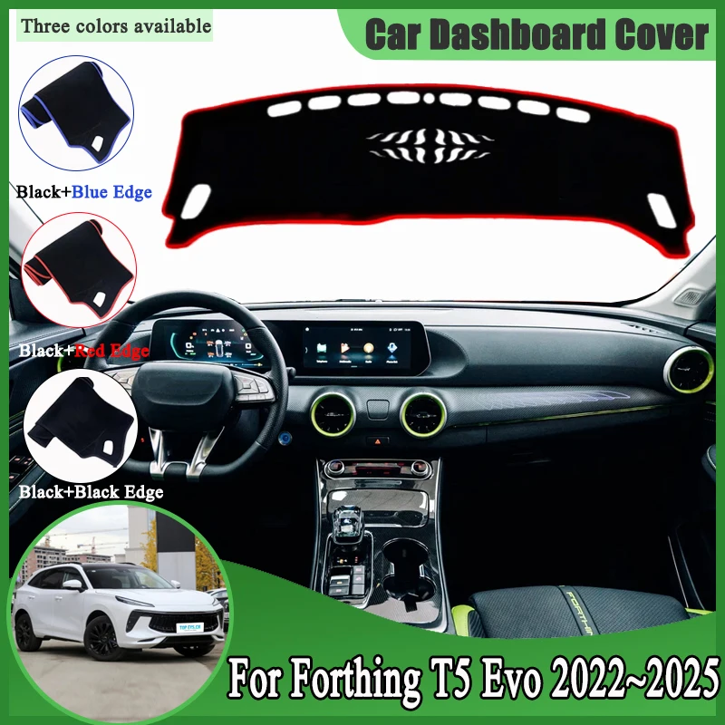 Аксессуары для Forthing T5 Evo 2022 ~ 2025, чехол для приборной панели автомобиля, коврик для приборной панели, коврик для приборной панели, солнцезащитный козырек, ковер, автоаксессуар 
Аксессуары для Forthing T5 Evo 2022 ~ 2025, чехол для приборной панели автомобиля, коврик для приборной панели, коврик для приборной панели, солнцезащитный козырек, ковер, автоаксессуар