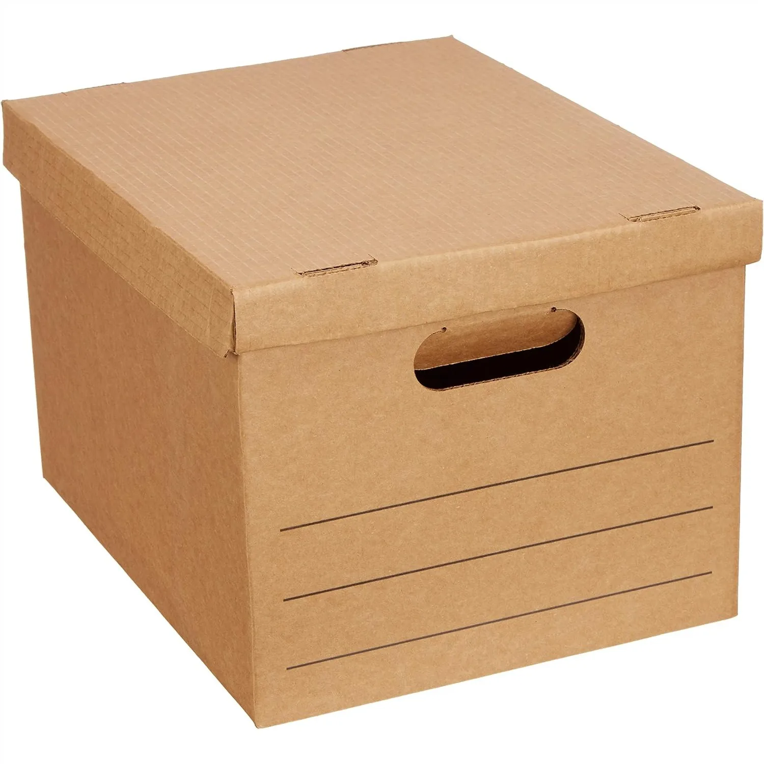 Moving Boxes with Handles and Lids, 15x10x12 in, Corrugated Cardboard, Collapsible, 20-Pack
Moving Boxes with Handles and Lids, 15x10x12 in, Corrugated Cardboard, Collapsible, 20-Pack