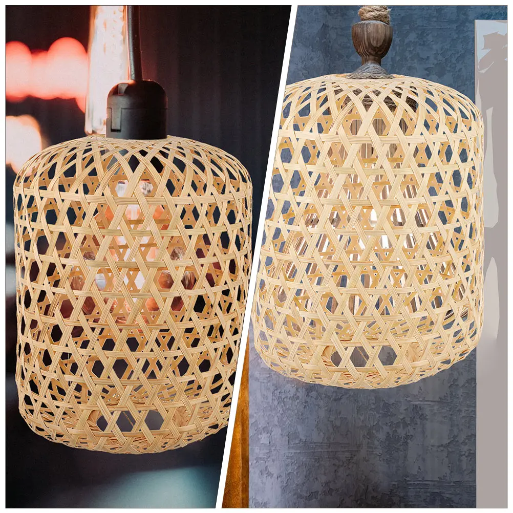 Handcrafted Bamboo Weaving Lampshade Elegant Pendant Lamp Cover Decorative Ceiling Light Cover for Home Party Restaurant
Handcrafted Bamboo Weaving Lampshade Elegant Pendant Lamp Cover Decorative Ceiling Light Cover for Home Party Restaurant