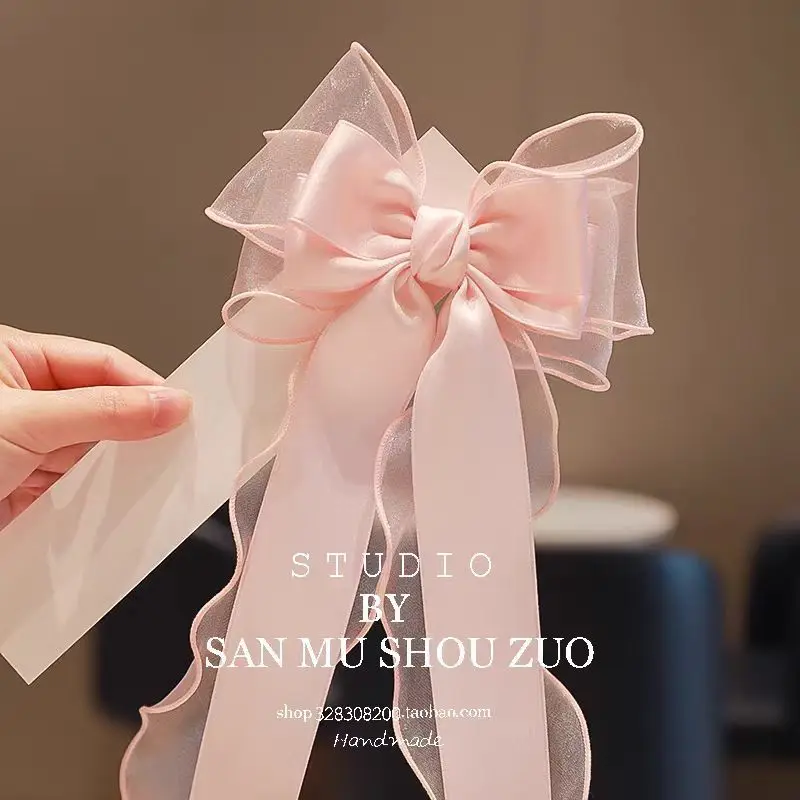 Adorable Big Bow Long Ribbon Hair Clip for Girls with Princess Ponytail Cute Hair Accessory with Fluttering Ribbons
Adorable Big Bow Long Ribbon Hair Clip for Girls with Princess Ponytail Cute Hair Accessory with Fluttering Ribbons