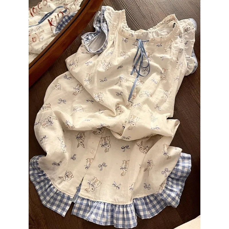 Cloud Cotton Nightgown Women's Summer Large Size Long Pajamas High-end Loungewear Can Be Worn Outside
Cloud Cotton Nightgown Women's Summer Large Size Long Pajamas High-end Loungewear Can Be Worn Outside