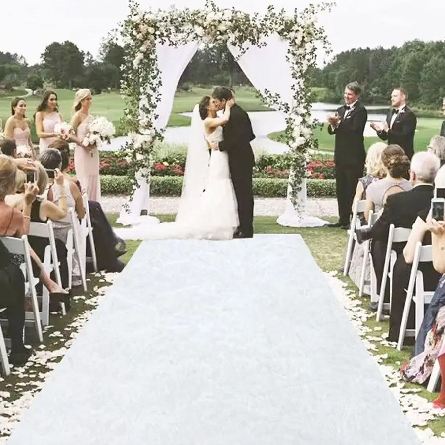 White Wedding Aisle Runner Outdoor Velvet Aisle Runner for Wedding Ceremony 4FTx20FT Carpet Runner with Carpet Tapes Bride Floor
White Wedding Aisle Runner Outdoor Velvet Aisle Runner for Wedding Ceremony 4FTx20FT Carpet Runner with Carpet Tapes Bride Floor