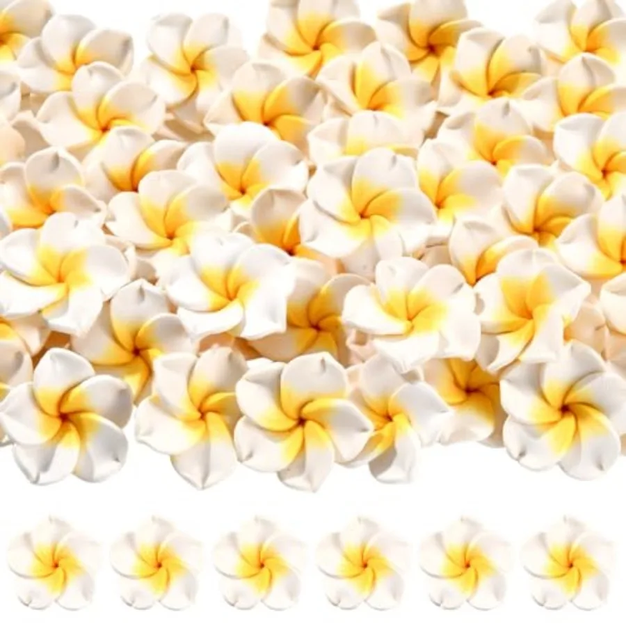 SUNNYCLUE Box 48Pcs 25mm White Plumeria Beads Plumeria Flower Beads Large Polymer Clay Hawaiian Floral Summer Life Hawaii Beach
SUNNYCLUE Box 48Pcs 25mm White Plumeria Beads Plumeria Flower Beads Large Polymer Clay Hawaiian Floral Summer Life Hawaii Beach