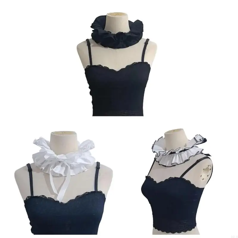Stand Ruffle Lace Collar Detachable Neck Ruff Collar Women Neckwear Blouse Skirt Decorative Neckwear for Theme Event
Stand Ruffle Lace Collar Detachable Neck Ruff Collar Women Neckwear Blouse Skirt Decorative Neckwear for Theme Event