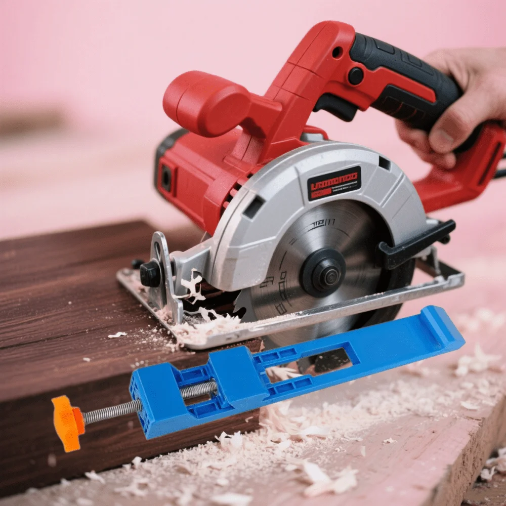 Электрическая циркулярная пила с основанием ABS — прецизионная система для тяжелых условий эксплуатации, регулируемый забор и устойчивая противоскользящая конструкция, прочный ABS 
Электрическая циркулярная пила с основанием ABS — прецизионная система для тяжелых условий эксплуатации, регулируемый забор и устойчивая противоскользящая конструкция, прочный ABS