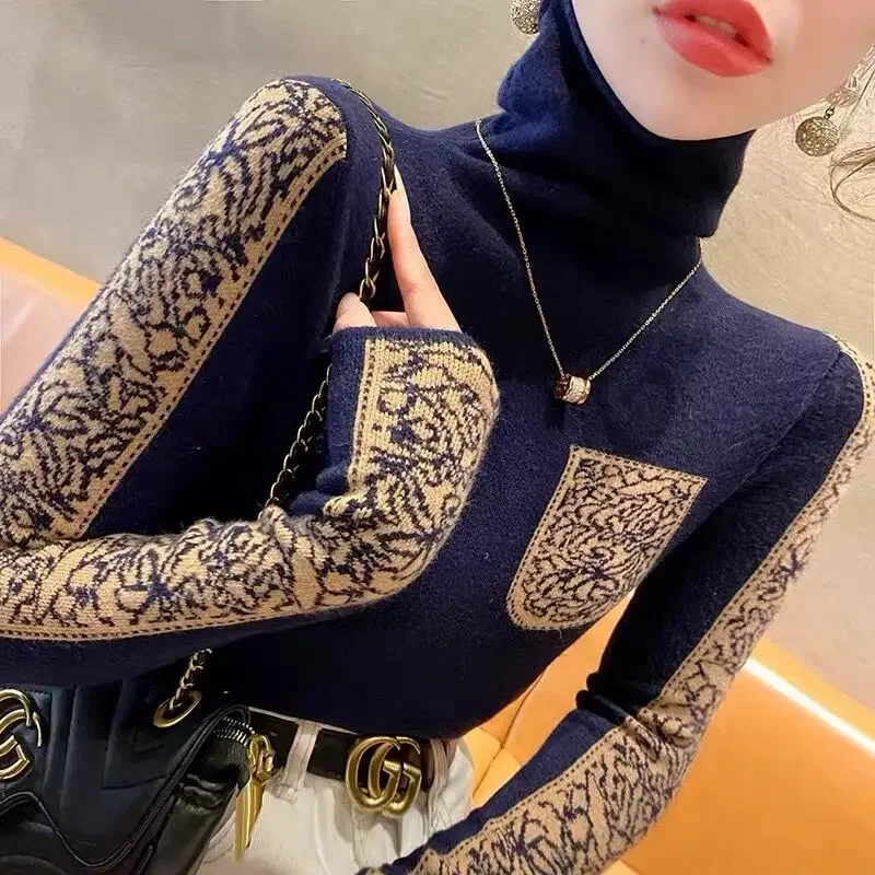 Women Turtleneck Soft Slim Comfort Jumper Early Spring Fashion Inside Commuting Knitted Sweaters Office Lady Elegant Vintage Top
Women Turtleneck Soft Slim Comfort Jumper Early Spring Fashion Inside Commuting Knitted Sweaters Office Lady Elegant Vintage Top