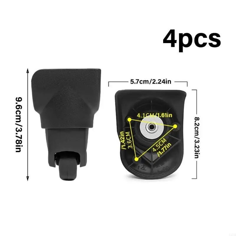 4pcs Luggage Wheel Replacement Accesories Easy To Install 360 Degree Plastic For Various Suitcases 547A
4pcs Luggage Wheel Replacement Accesories Easy To Install 360 Degree Plastic For Various Suitcases 547A