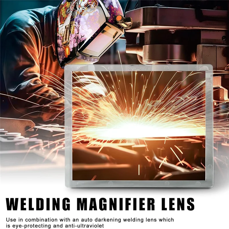 A53Q-3PCS 3.54 X 4.25 Inch Magnification Welding Lens, 2.5 Cheater Lens Compatible With Most Welding Helmets
A53Q-3PCS 3.54 X 4.25 Inch Magnification Welding Lens, 2.5 Cheater Lens Compatible With Most Welding Helmets