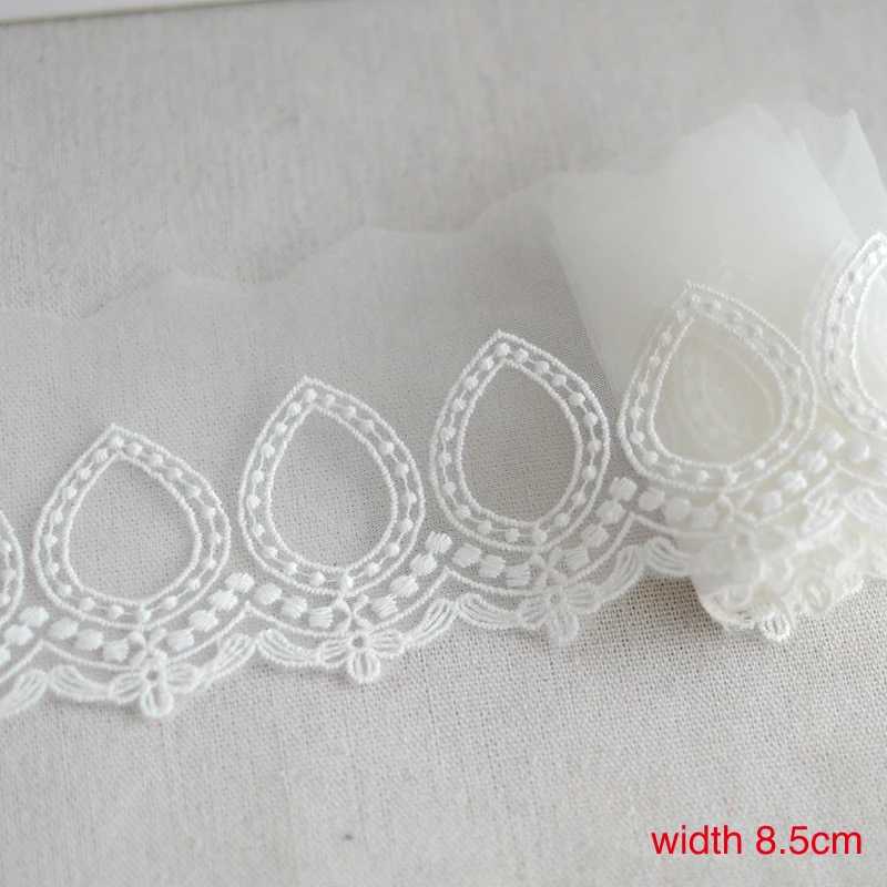 19yards Gauze mesh embroidery cotton thread Lace Trim lace fabric DIY clothing patchwork home textile Apparel Sewing Accessories
19yards Gauze mesh embroidery cotton thread Lace Trim lace fabric DIY clothing patchwork home textile Apparel Sewing Accessories