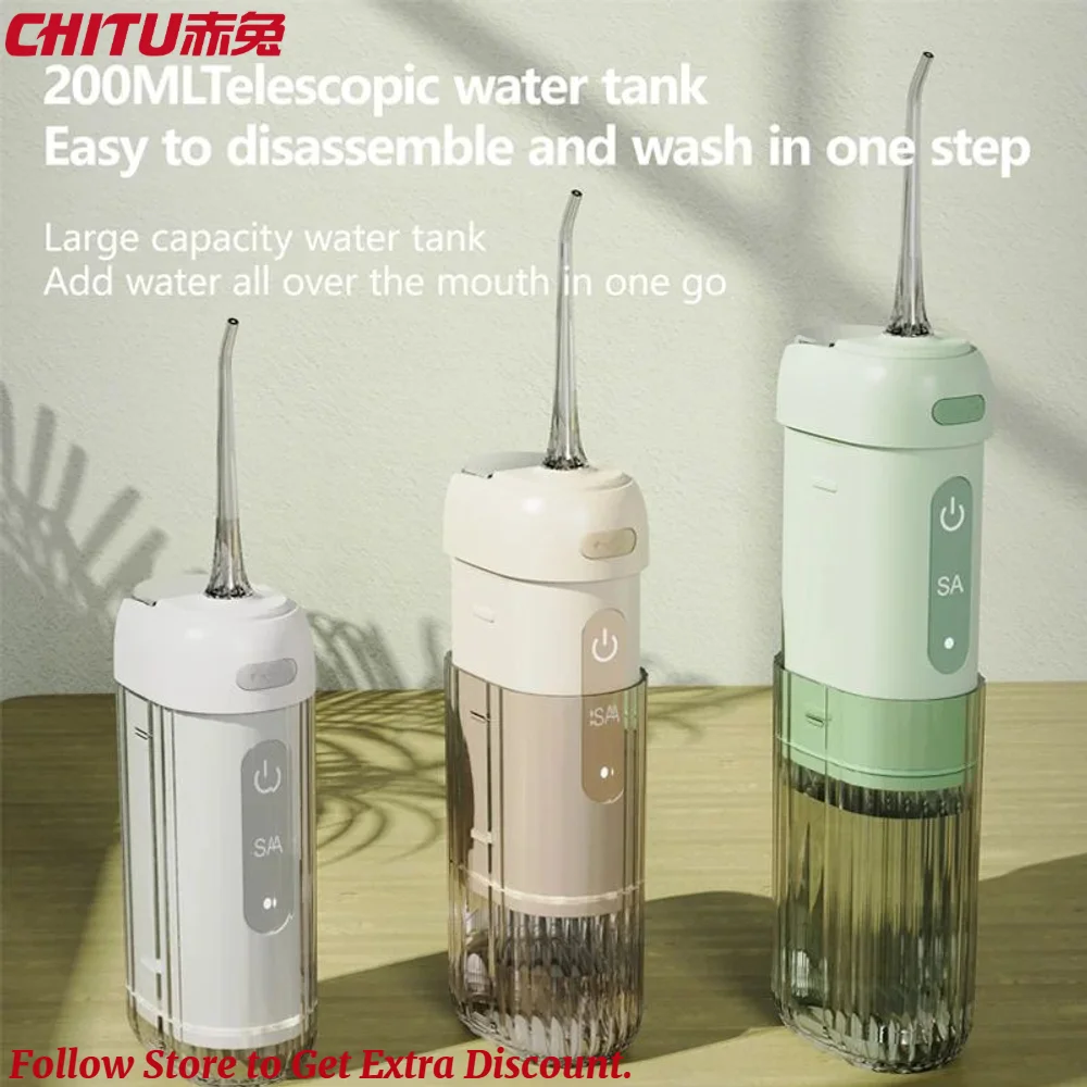 Electric 4 Modes Portable Water Flosser for Travel 200mL Braces Cleaner Compact Cordless Oral Irrigator dental spa water jet
Electric 4 Modes Portable Water Flosser for Travel 200mL Braces Cleaner Compact Cordless Oral Irrigator dental spa water jet