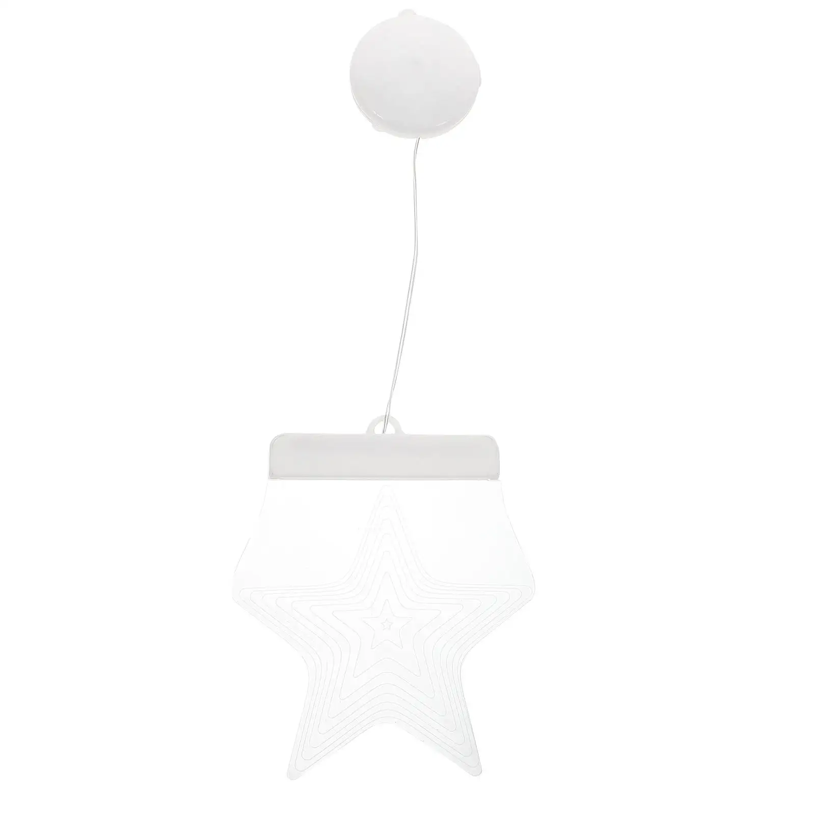 Creative Suction Cup Hanging Lamp Acrylic Window Decorative Lights 3D Design LED Night Light Bedroom Living Room Study Pentagram
Creative Suction Cup Hanging Lamp Acrylic Window Decorative Lights 3D Design LED Night Light Bedroom Living Room Study Pentagram