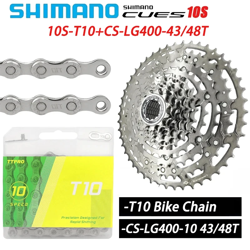 Набор звездочек для велосипедной кассеты SHIMANO сигналов LG400 11-43T 48T, 10 скоростей для горного велосипеда, T10 116L серебряная цепь, оригинальные детали
Набор звездочек для велосипедной кассеты SHIMANO сигналов LG400 11-43T 48T, 10 скоростей для горного велосипеда, T10 116L серебряная цепь, оригинальные детали