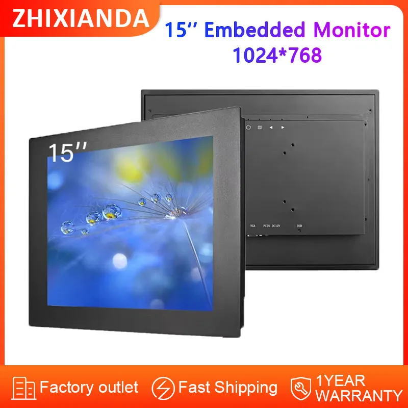 15 Inch Industrial Wall Embedded Mount LCD Display HDMI Port General Resistive Touch Screen Monitor
15 Inch Industrial Wall Embedded Mount LCD Display HDMI Port General Resistive Touch Screen Monitor