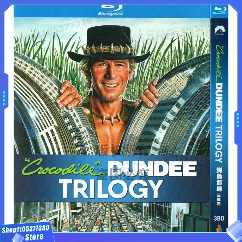 BD Blu-ray action comedy adventure film Crocodile Dundee trilogy 1080p high definition 3 disc
BD Blu-ray action comedy adventure film Crocodile Dundee trilogy 1080p high definition 3 disc