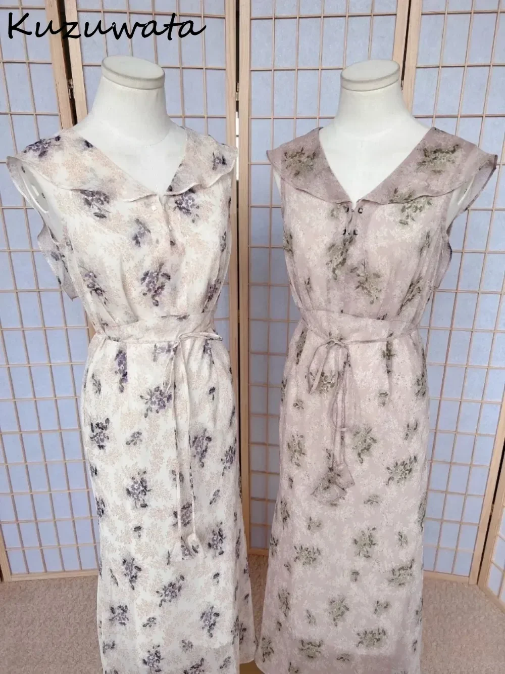Kuzuwata Vintage Bohemian Chiffon New Moda Mujer High Waist Casual Print Lace Up Patchwork Robe Japanese Commuter Elegant Dress
Kuzuwata Vintage Bohemian Chiffon New Moda Mujer High Waist Casual Print Lace Up Patchwork Robe Japanese Commuter Elegant Dress