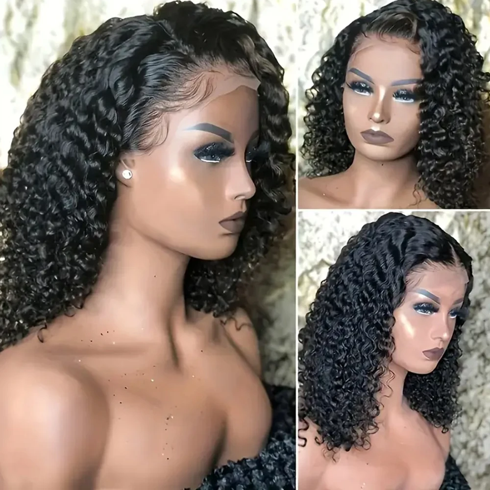 Short Curly Bob Wigs Human Hair 13x4 HD Lace Frontal Wig 180% Pre Cut Lace Glueless Wigs Human Hair Black Curly Wigs For Woman
Short Curly Bob Wigs Human Hair 13x4 HD Lace Frontal Wig 180% Pre Cut Lace Glueless Wigs Human Hair Black Curly Wigs For Woman