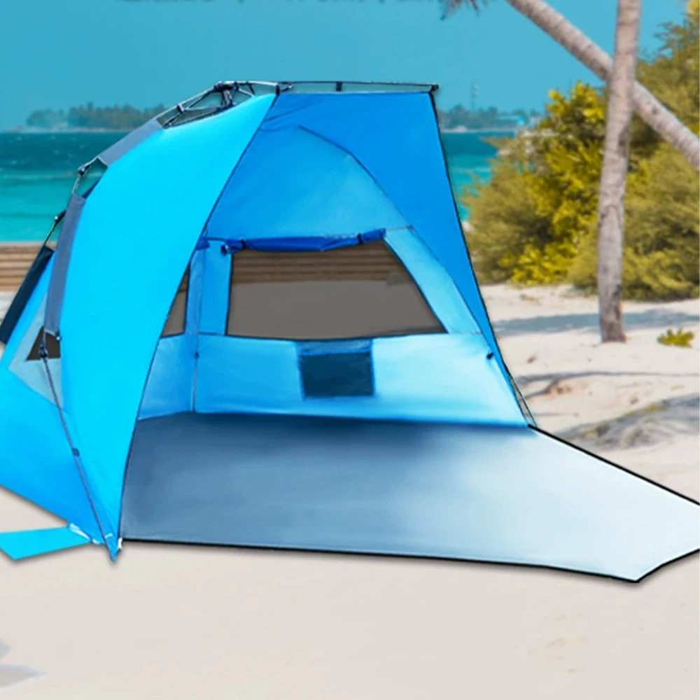 Modification Wholesale Sunshade Foldable Beach Tent Custom Lightweight Popup Shelter Beach Tent for Summer
Modification Wholesale Sunshade Foldable Beach Tent Custom Lightweight Popup Shelter Beach Tent for Summer