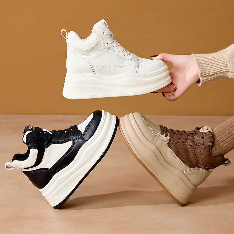Women'S High Top New Korean Style White Platform Sneakers All Match Thick Sole Casual Shoes Ladies Sports Shoes For Women
Women'S High Top New Korean Style White Platform Sneakers All Match Thick Sole Casual Shoes Ladies Sports Shoes For Women