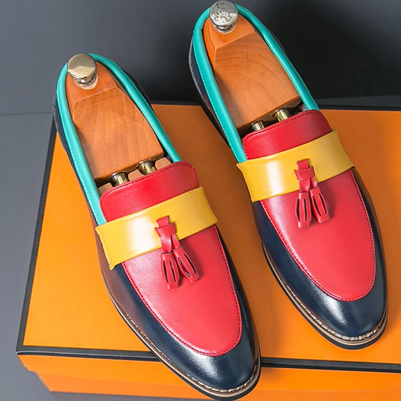 Модная повседневная кожаная обувь для мужчин, лоферы без шнуровки, мужская классическая вечерняя кожаная обувь для мужчин с кисточками
Модная повседневная кожаная обувь для мужчин, лоферы без шнуровки, мужская классическая вечерняя кожаная обувь для мужчин с кисточками