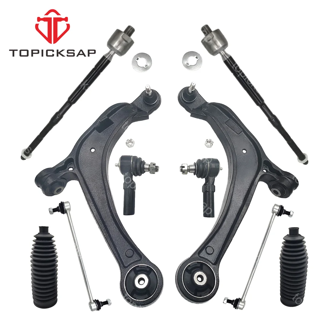 TOPICKSAP 10pcs Front Lower Control Arm With Ball Joints Tie Rods Sway Bar Links Boots Kit for Honda Odyssey 2011 2012 - 2017
TOPICKSAP 10pcs Front Lower Control Arm With Ball Joints Tie Rods Sway Bar Links Boots Kit for Honda Odyssey 2011 2012 - 2017