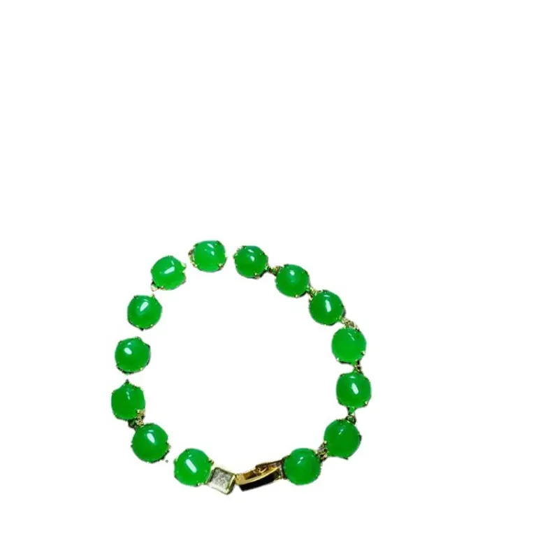 Нефритовый халцедон зеленый браслет популярный модный стиль
Нефритовый халцедон зеленый браслет популярный модный стиль