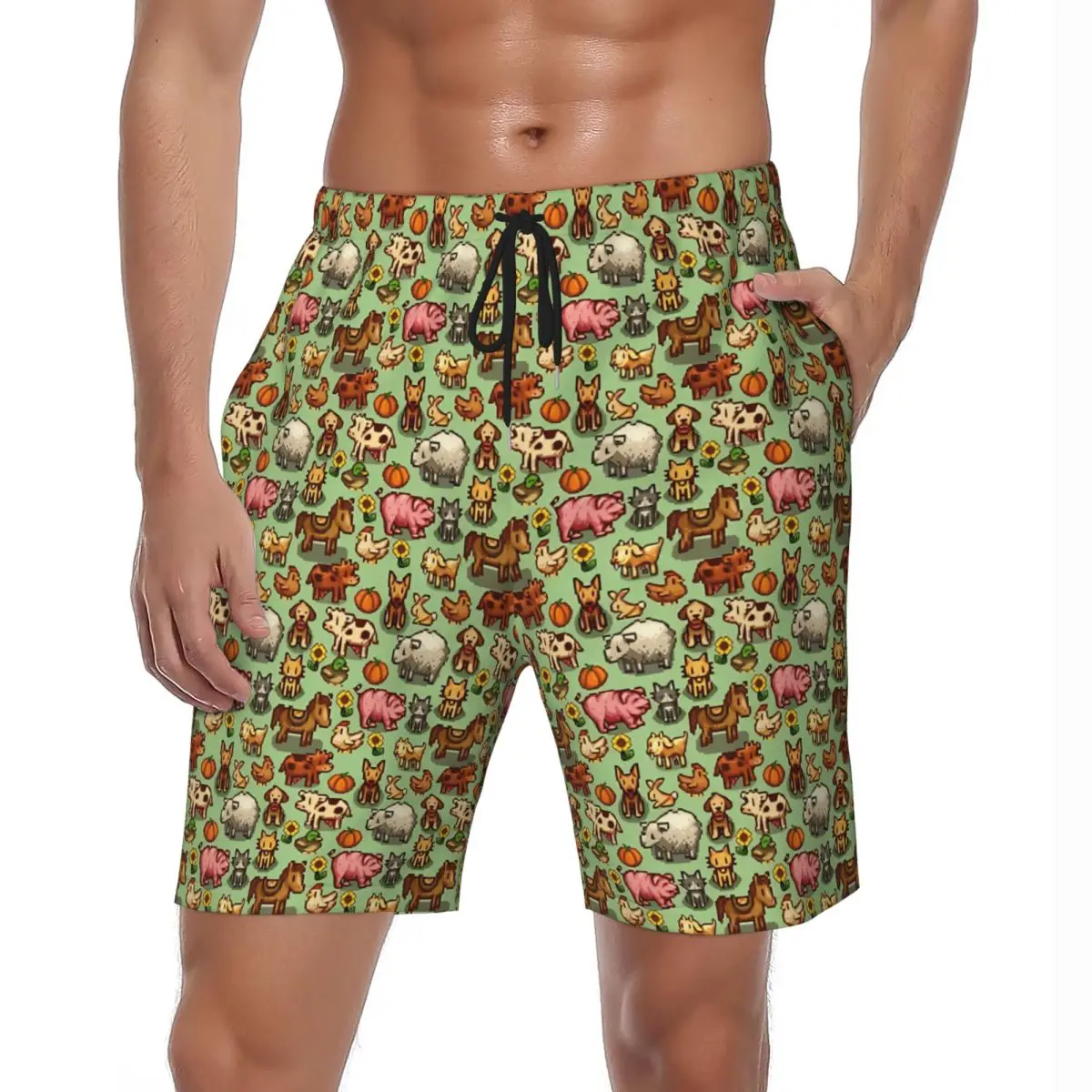Swimwear Stardew Valley Farm Animals Gym Shorts Summer Casual Beach Shorts Man Design Sports Surf Quick Dry Beach Trunks
Swimwear Stardew Valley Farm Animals Gym Shorts Summer Casual Beach Shorts Man Design Sports Surf Quick Dry Beach Trunks