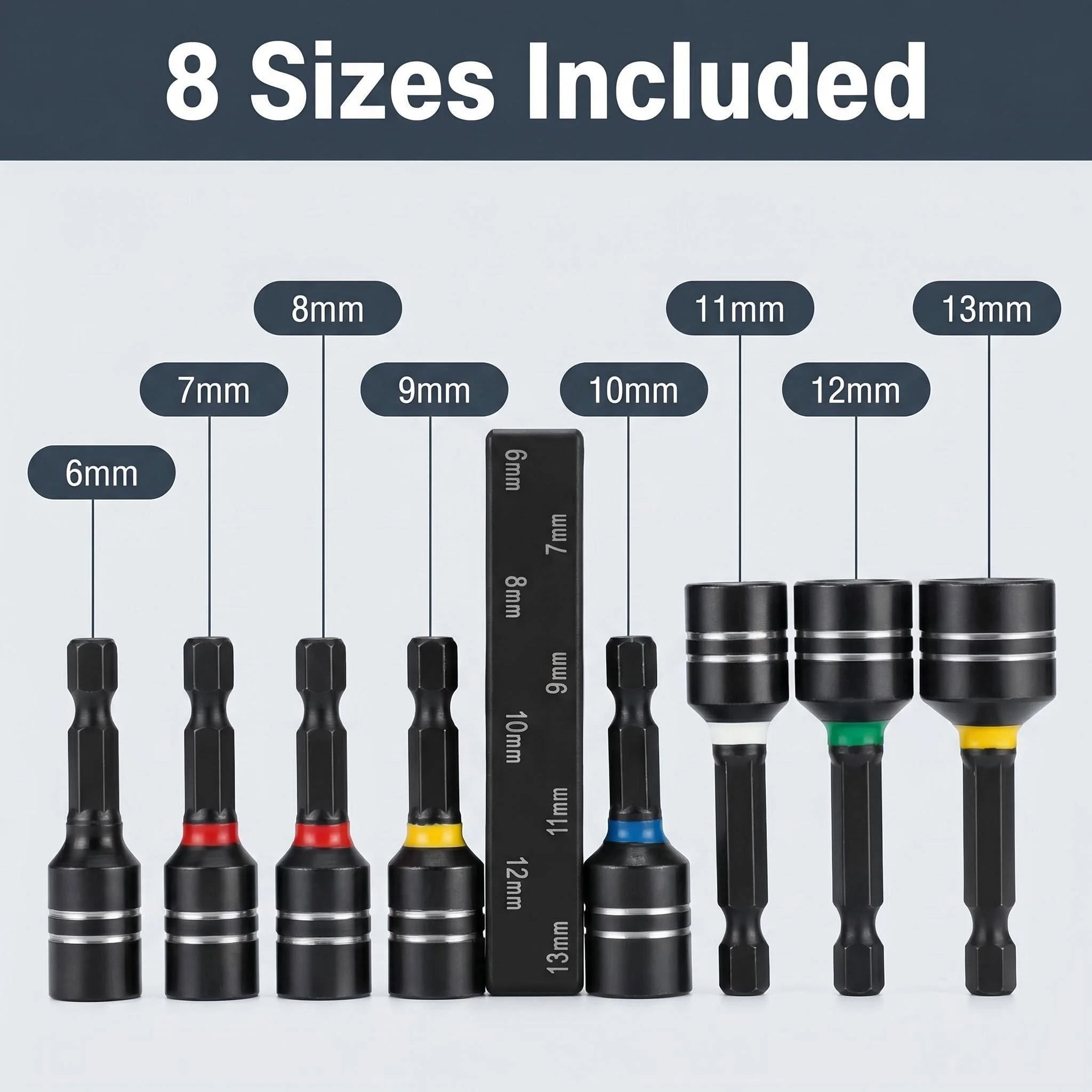 Strong magnetic air screwdriver sleeve, strong magnetic drill tail thread sleeve head, strong magnetic hexagonal sleeve head
Strong magnetic air screwdriver sleeve, strong magnetic drill tail thread sleeve head, strong magnetic hexagonal sleeve head
