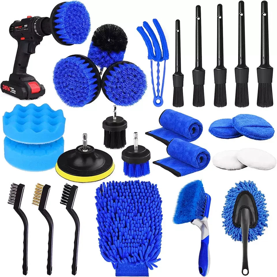 Hot-selling 26 pcs Car Detail Brush Set Car Cleaning Drill Cleaning Brush Set Car Cleaning Kit
Hot-selling 26 pcs Car Detail Brush Set Car Cleaning Drill Cleaning Brush Set Car Cleaning Kit