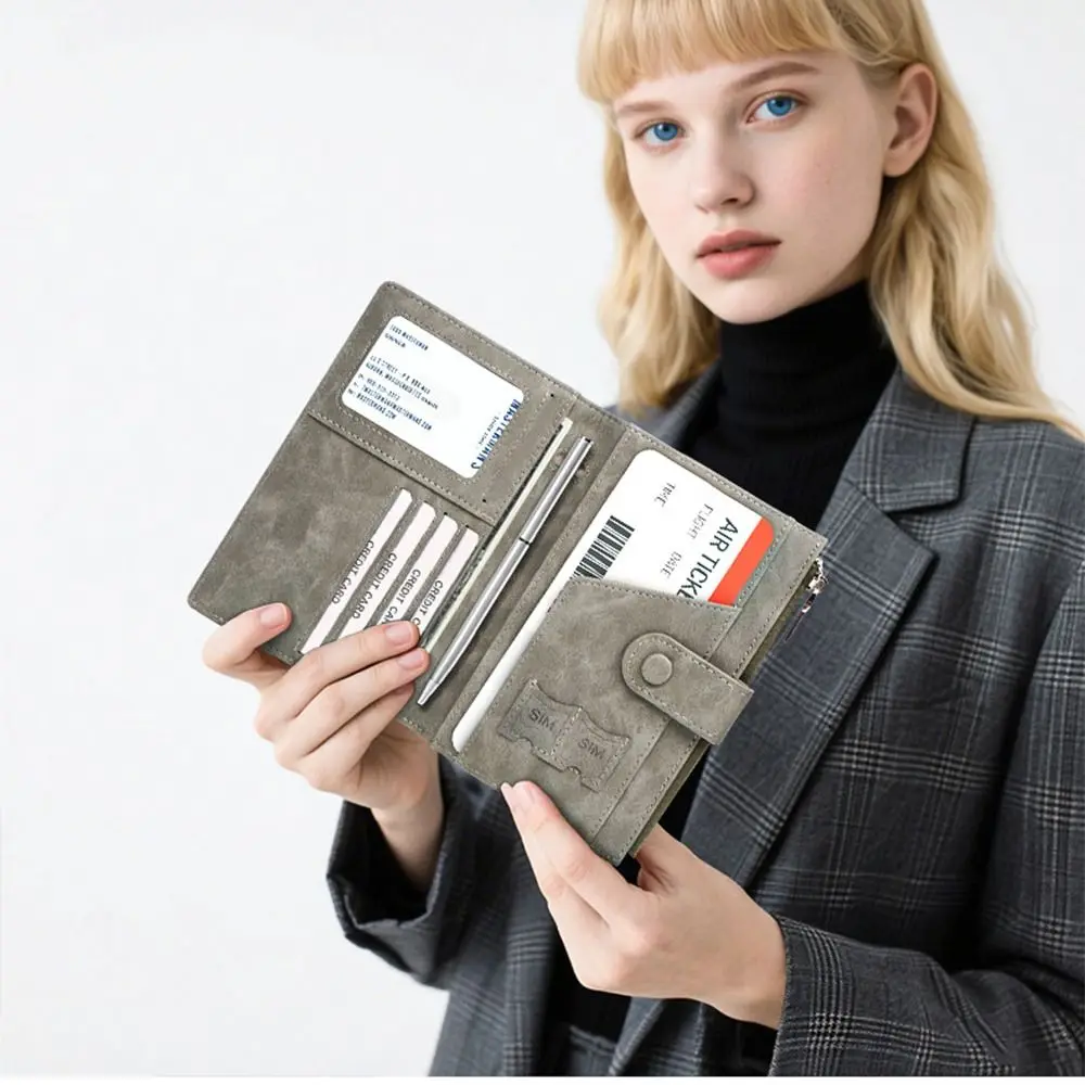 RFID Anti-Theft PU Passport Bag Card Holder Purse Travel Wallet Ticket Holder Multifunctional Card Storage Bag
RFID Anti-Theft PU Passport Bag Card Holder Purse Travel Wallet Ticket Holder Multifunctional Card Storage Bag