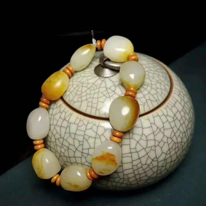 Мужской браслет из натурального камня из горного материала Hetian Jade Mountain Material
Мужской браслет из натурального камня из горного материала Hetian Jade Mountain Material