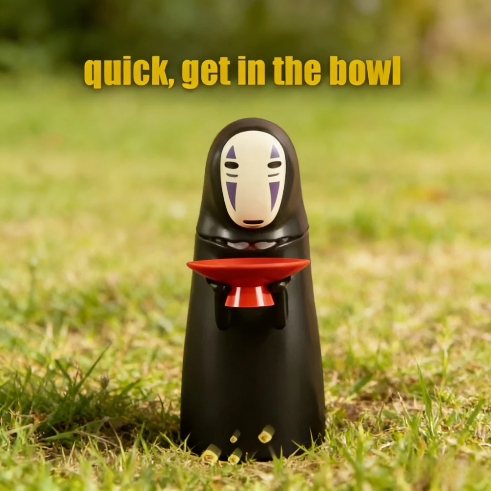 HOT Sale Japanese Anime Movie No Face Man Figure Doll Piggy Bank Faceless Man Piggy Bank Can Automatic Eat Coin Birthday Gifts
HOT Sale Japanese Anime Movie No Face Man Figure Doll Piggy Bank Faceless Man Piggy Bank Can Automatic Eat Coin Birthday Gifts