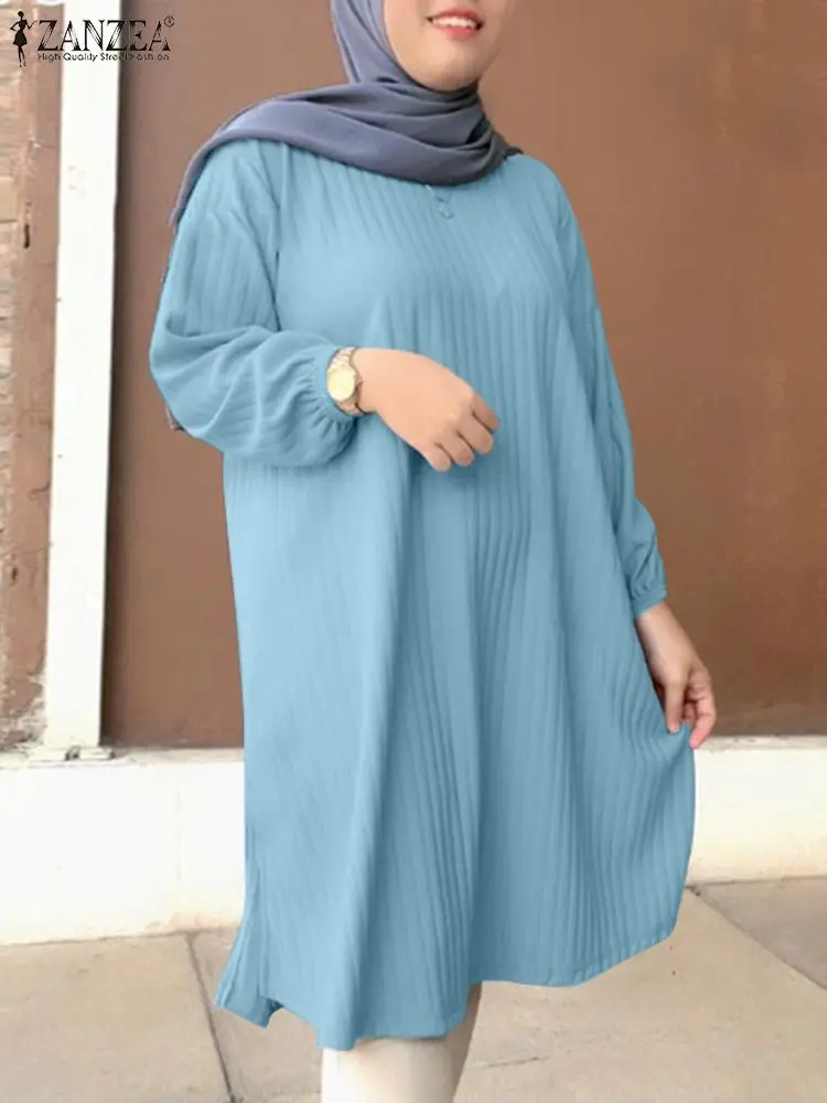 ZANZEA Spring Blouses Dubai Long Tops Muslim Hijab Blouse Turkey Abaya Kaftan Fashion Solid Long Sleeve Shirt Islamic Clothing
ZANZEA Spring Blouses Dubai Long Tops Muslim Hijab Blouse Turkey Abaya Kaftan Fashion Solid Long Sleeve Shirt Islamic Clothing